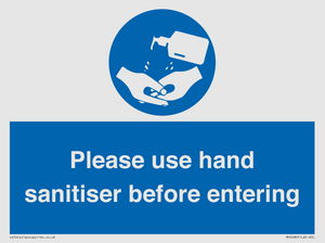 Please use hand sanitiser